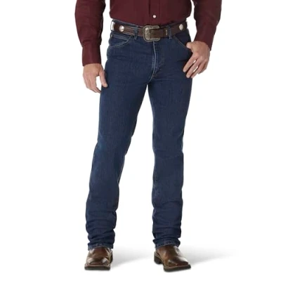 Image of Wrangler Men&#039;s Premium Performance Cowboy Cut Slim Jean, Mid Stone, 38W x 30L