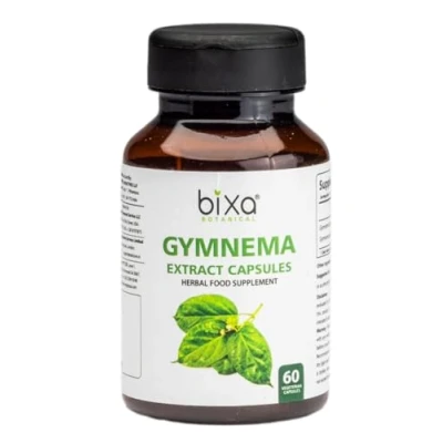 Image of Gymnema Leaf Extract Capsules (Gudmar,Gymnema Sylvestre), Digestive 60 Veg Capsules, 450 mg, Pack of 1
