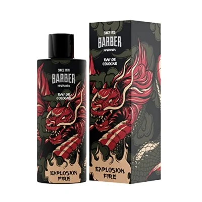 Image of Barber MARMARA Explosion Fire Limited Edition Eau de Cologne 500 ml Men&#039;s Fragrance Water Glass Bottle Gift Packaging Perfume Aftershave Men Unisex 8% Oil