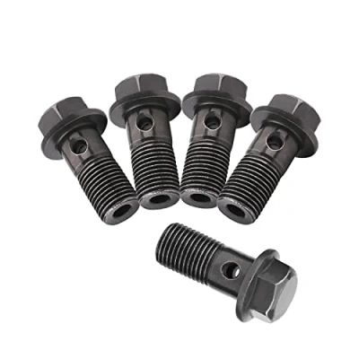 Image of 5 Pcs Motorcycle Brake banjo Bolts M10X1.0mm, And Fittings,Iron bolt Gasket Sealing Washer Kit for Caliper Master Cylinder Car hood 10mm