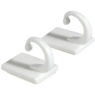 Image of Gardinia Tieback Self Adhesive 2.5 cm White, ABS
