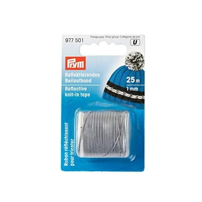 Image of Prym Reflective Knit in Thread, Polyester blend, Silver, 9.5 x 6 3 cm