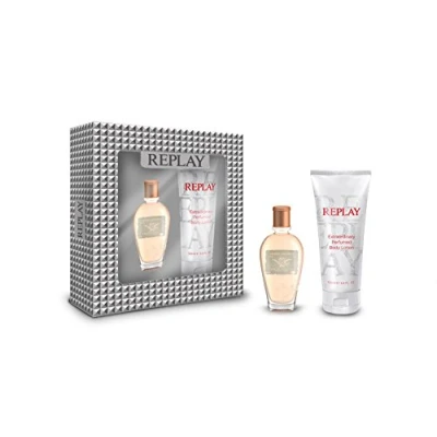 Image of Replay Jeans Original for Her Gift Set 20ml EDT Spray + 100ml Body Lotion