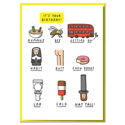 Image of Can You Figure Out This Pun Tastic Funny Birthday Card?
