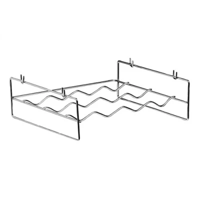 Image of Premier 4 Bottle Wine Rack, Chrome, Wire, Silver, 34 x 36 11 cm