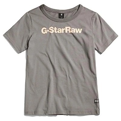 Image of G STAR RAW Women&#039;s GS Graphic Slim Top, Grey (granite D23942 336 1468), M