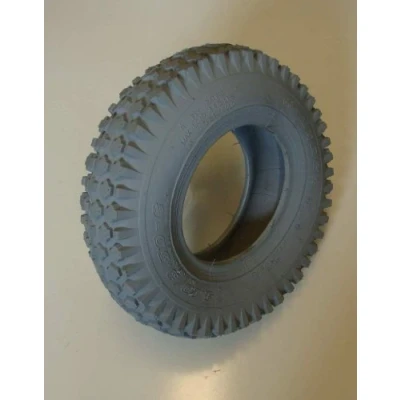 Image of 4.10/3.50 6 Grey Block Mobility Scooter Tyre 410/350x6