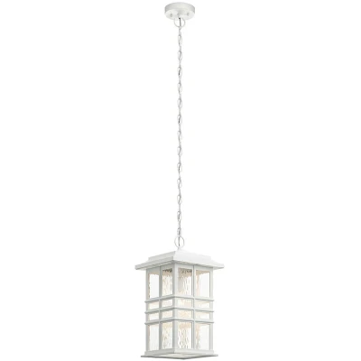 Image of Beacon Outdoor 1 Light Chain Lantern, White, IP44, E27