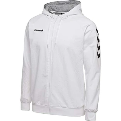 Image of hummel Hmlgo Zip Hoodie Unisex Children&#039;s Multisport White