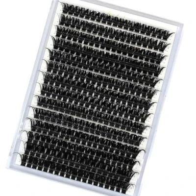 Image of Bransfy 266pcs 80D Thick Volume Eyelashes Clusters Natural Eyelash Extensions Russian D Curl Individual Cluster Makeup Tools Lashes(80D 0.07D 12 18mm)