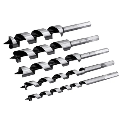 Image of Rolson 48545 5 pc 200 mm Wood Auger Bit Set