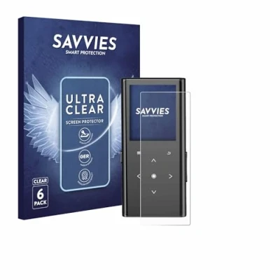 Image of Savvies 6 Pack Screen Protector compatible with Zooaoxo M600 128GB Protection Film Clear