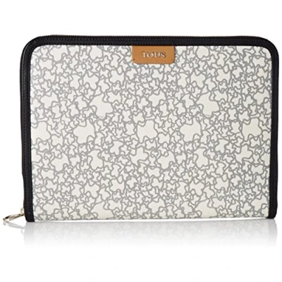 Image of Tous Women&#039;s PORTADOCUMENTOS Beige Negro K Mini Black Document Holder, Mediano