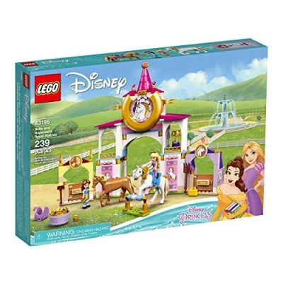 Image of LEGO Disney Belle and Rapunzel’s Royal Stables 43195 Building Kit; Great for Inspiring Imaginative, Creative Play (239 Pieces)