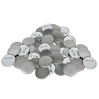 Image of vidaXL Pinback Button Parts 44 mm 500 pcs Set for DIY Badges, Light &amp; Easy to Use, Ideal Promotional Campaigns