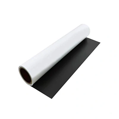 Image of FerroFlex® 620mm Wide Standard Self Adhesive &amp; Gloss White Flexible Ferrous Sheet for Walls, Office, Home and Creating Instant Surfaces Magnets Will Attract to 1 Metre Length