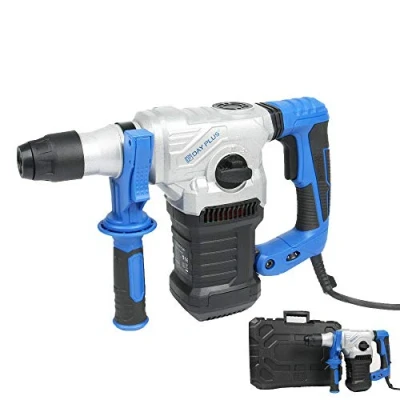 Image of Hammer Impact Drill Demolition Breaker 1500W Electric Multi use 3 Modes 240V Corded Rotary Drilling SDS Plus Chuck and Chisel Bits Set with Free Accessories&amp;Case Tools for Concrete Wood
