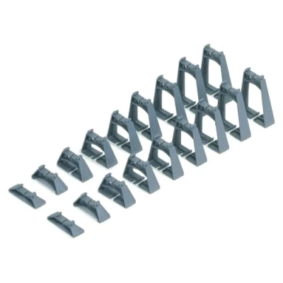 Image of Hornby R909 OO Gauge Elevated Track Support Set, Model Train Accessories for Adding Scenery, Dioramas, Woodland, Buildings and More to 00 Railway 1:76 Scale, Grey