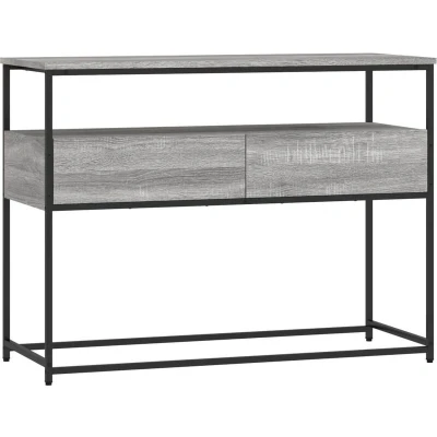 Image of vidaXL Console Table Grey Sonoma 100x40x75 cm Engineered Wood