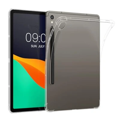 Image of kwmobile Case Compatible with Samsung Galaxy Tab S9 / FE Soft TPU Back Protector Cover for Tablet Transparent