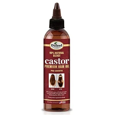 Image of Difeel 99% Natural Premium Hair Oil Pro Growth Castor 235 ml