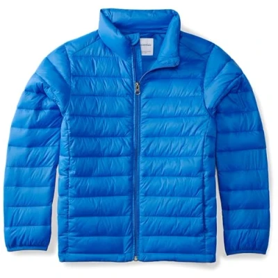 Image of Amazon Essentials Boys&#039; Lightweight Water Resistant Packable Puffer Jacket, Blue, 10 Years