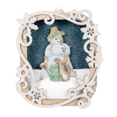 Image of Hallmark Keepsake Christmas Ornament 2024, Marjolein Bastin Winter Wonder Papercraft, Gifts for Nature Lovers
