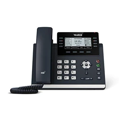 Image of Yealink SIP T43U Feature Rich IP Power over Ethernet Corded Phone with Optima HD Voice Technology and 3.7 Inch LCD Graphical Display Backlight (360 x 160 Pixel) Black