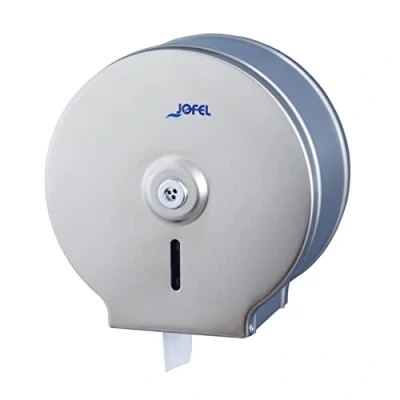 Image of Jofel AE21300 Classic Toilet Roll Holder in Satin Stainless Steel, Steel