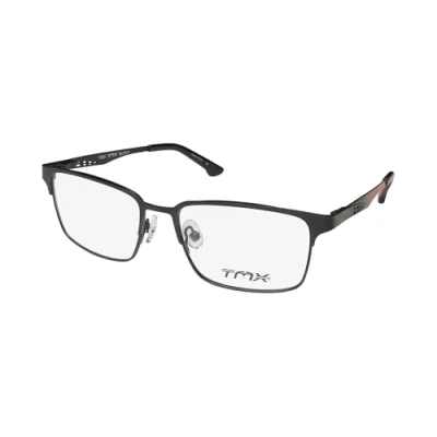 Image of Timex Tmx Slam Dunk Full Rim Mens Adult Size Designer Hot Eyeglass Frame/Glasses [49 15 135, black], Black, 49 135