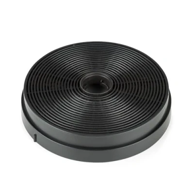 Image of Klarstein Activated Carbon Filter for Skyfall Smart Extractor Hoods Spare Part, Replacement 2 Filters, Recirculation Mode, Dimensions: 17.5 x 3.5cm (ØxH), Black