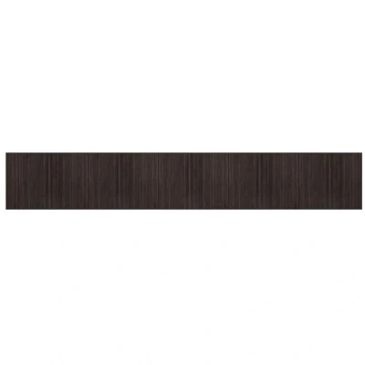 Image of vidaXL Rug Rectangular Dark Brown 80x500 cm Bamboo