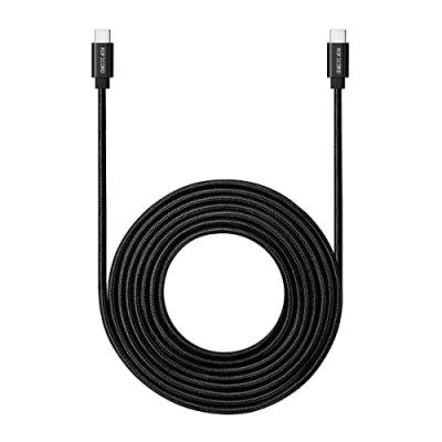 Image of ROFICORD USB C to Cable 4,6M, 60W Power Delivery Extra Long and Extremely Durable Type Charger Cord Compatible with MacBook Pro/Galaxy S20/Switch/Pixel/LG Other (Black)