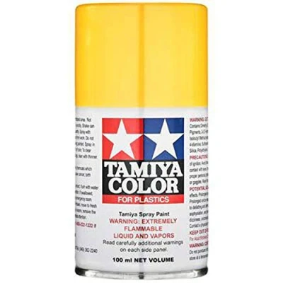 Image of TAMIYA 85097 TS 97 Pearl Yellow Glossy 100 ml Spray Paint for Plastic Model Making, Making and Craft Accessories,