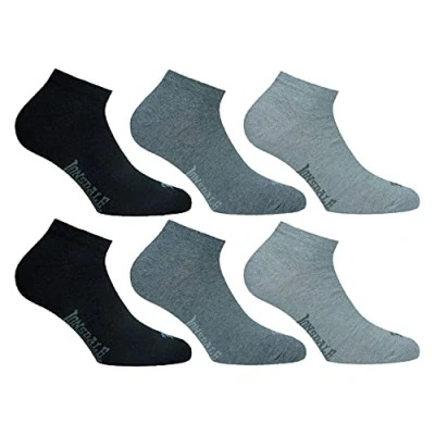 Image of Lonsdale Sneaker 6 Pairs of socks, excellent quality cotton (Grey Mix, 8)