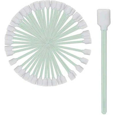 Image of POFET 50pcs Anti static Dust removed Foam Cleaning Lab Swabs Sticks for Solvent Format Printer Print Head/Disk/Lens/Roland, Canon, Epson, HP, Mutoh, Mimaki, Inject/Thermal