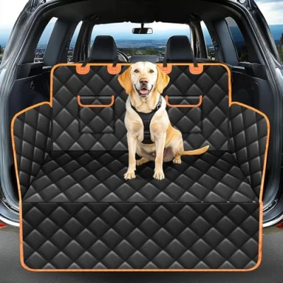 Image of DPWEION Waterproof Car Boot Protector,Nonslip Liner for Dogs(Side &amp; Bumper Protection),Scratchproof Dog Cover Cars/SUV/Truck(Universal Size)