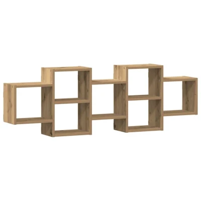 Image of vidaXL Wall Shelf Artisian Oak 129x18x42 cm Engineered Wood