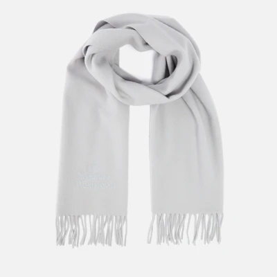 Image of Vivienne Westwood Embroidered Wool Logo Scarf