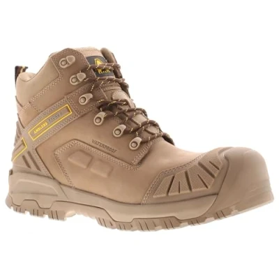 Image of Amblers Safety Stone Mens Boots Beige 10 UK