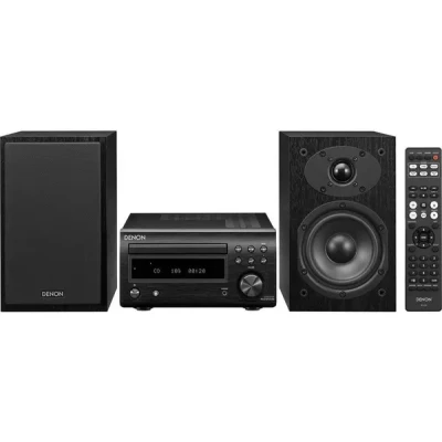 Image of DENON DM 41DAB Wireless Traditional Hi Fi System Black, Black