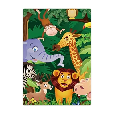 Image of Passport Holder Cover, PU Leather Travel Wallet Case Organiser for Passport, Business Cards, Credit Boarding Passes (Zoo)