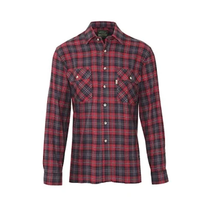 Image of Champion Mens Country Killbeggan Casual Long Sleeve Shirt Wine XXL