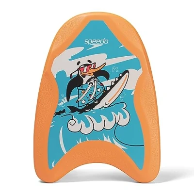 Image of Speedo Infant Printed Float Learn to Swim Swimming Lessons Floatation, Chima Azue Blue/Fluro Orange, One Size V1
