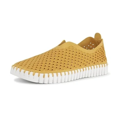 Image of Ilse Jacobsen Womens Tulip 139 Textile Golden Rod Shoes 4 UK