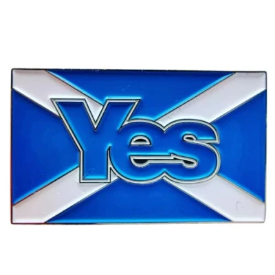 Image of Scotland Yes Flag Enamel Pin Badge Scottish Referendum Independence Vote FlagSuperstore