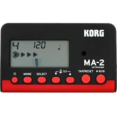 Image of Korg MA2 BKRD LCD Pocket Digital Metronome Black &amp; Red