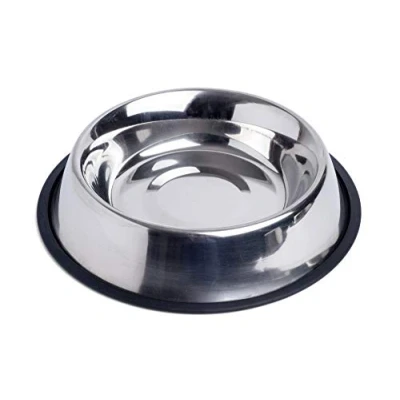 Image of Petface Stainless Steel Spaniel Bowl,Black,Medium