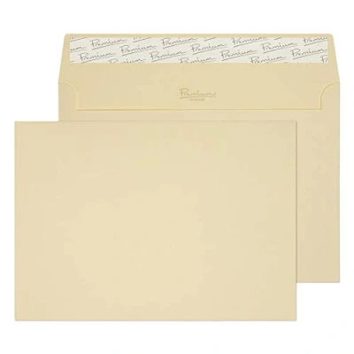 Image of Blake Business C5 162 x 229 mm 120 gsm Peel &amp; Seal Wallet Envelopes (95707) Vellum Laid Pack of 500
