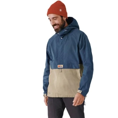 Image of Fjällräven F87008 520 195 Vardag Anorak Jacket, Men, Uncle Blue/Sand Stone, XXL